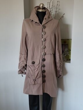 Neon Buddha Jacket Rustic Metallic Button Size Medium